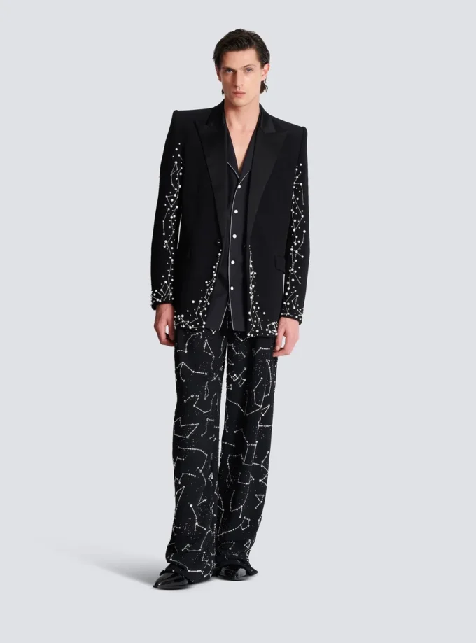 1-knappsjacka med Constellation-broderi