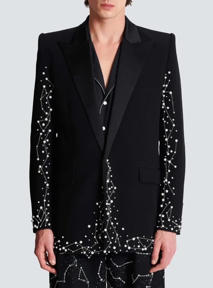1-knappsjacka med Constellation-broderi