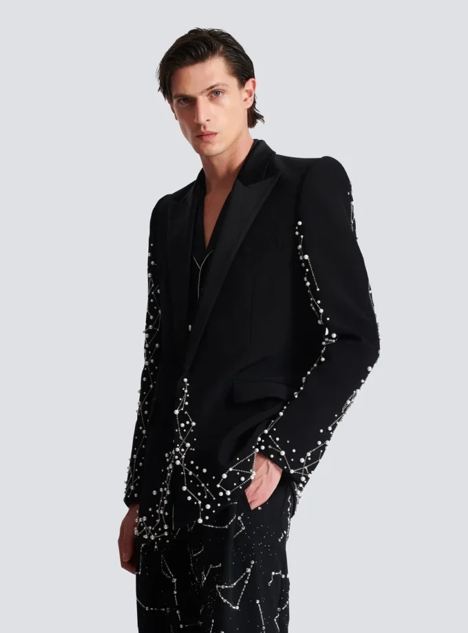 1-knappsjacka med Constellation-broderi