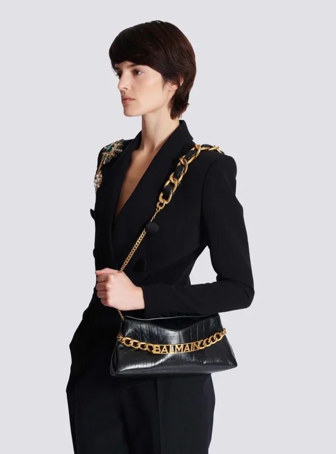 1945 Mjuk clutch i skrynkligt kalvskinn