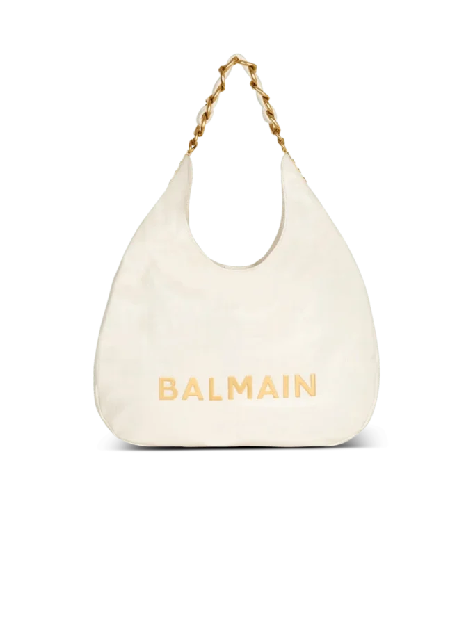 1945 Mjuk hobo-väska i präglat skrynkligt kalvskinn med PB Labyrinth-monogram