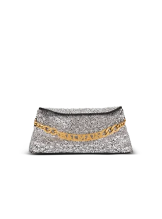 1945 Mjuk mockaväska med strass