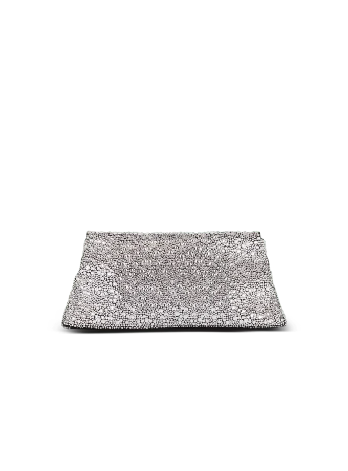 1945 Mjuk mockaväska med strass 1945 Mjuk mockaväska med strass