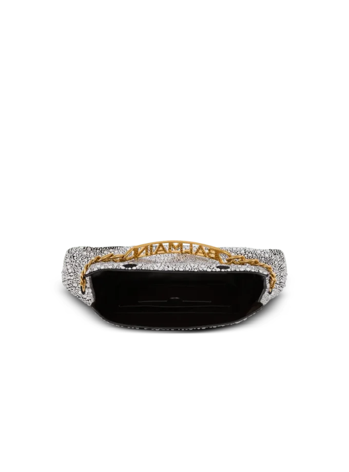 1945 Mjuk mockaväska med strass 1945 Mjuk mockaväska med strass
