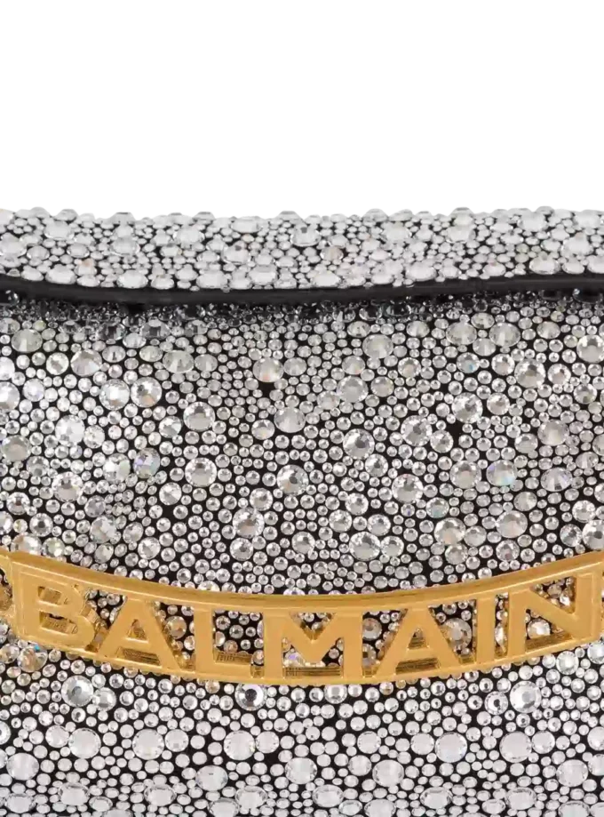 1945 Mjuk mockaväska med strass 1945 Mjuk mockaväska med strass