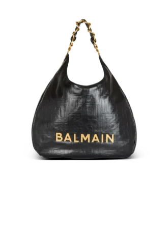 1945 Soft Hobo skrynklig läderväska med monogram