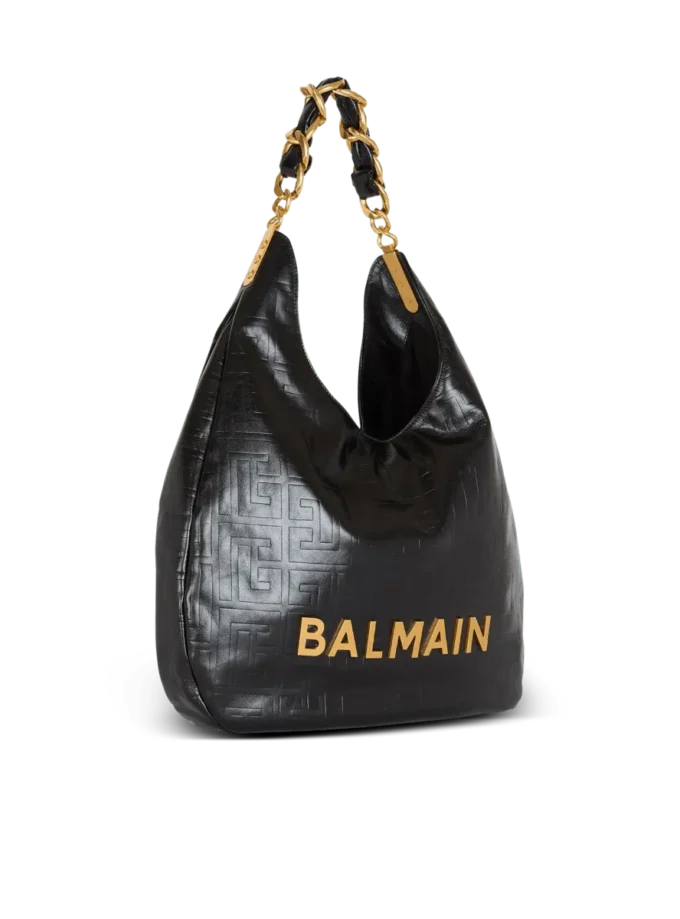 1945 Soft Hobo skrynklig läderväska med monogram