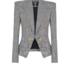 6-knapps jacka i Prince of Wales-jacquard 6-knapps jacka i Prince of Wales-jacquard