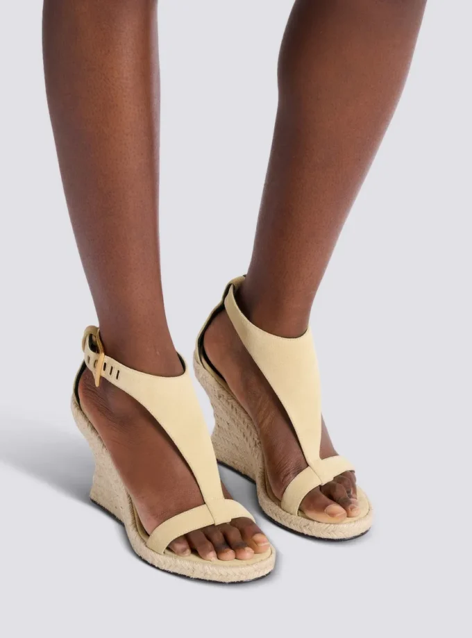 Anthem espadriller med kilklack i mocka