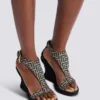 Anthem espadriller med kilklack i monogramjacquard