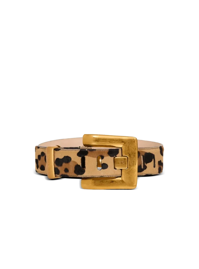 Anthem läderbälte med leopardmönster Anthem läderbälte med leopardmönster