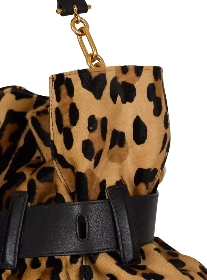 Anthem Medium väska i ponnyhud med leopardmönster Anthem Medium väska i ponnyhud med leopardmönster