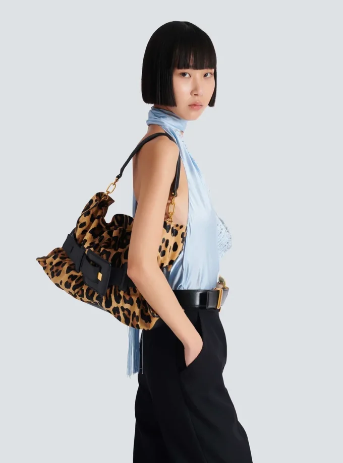Anthem Medium väska i ponnyhud med leopardmönster Anthem Medium väska i ponnyhud med leopardmönster