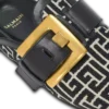 Anthem-mules i jacquardcanvas med PB-monogram