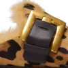 Anthem mules i ponnyläder med leopardmönster och fuskpäls Anthem mules i ponnyläder med leopardmönster och fuskpäls