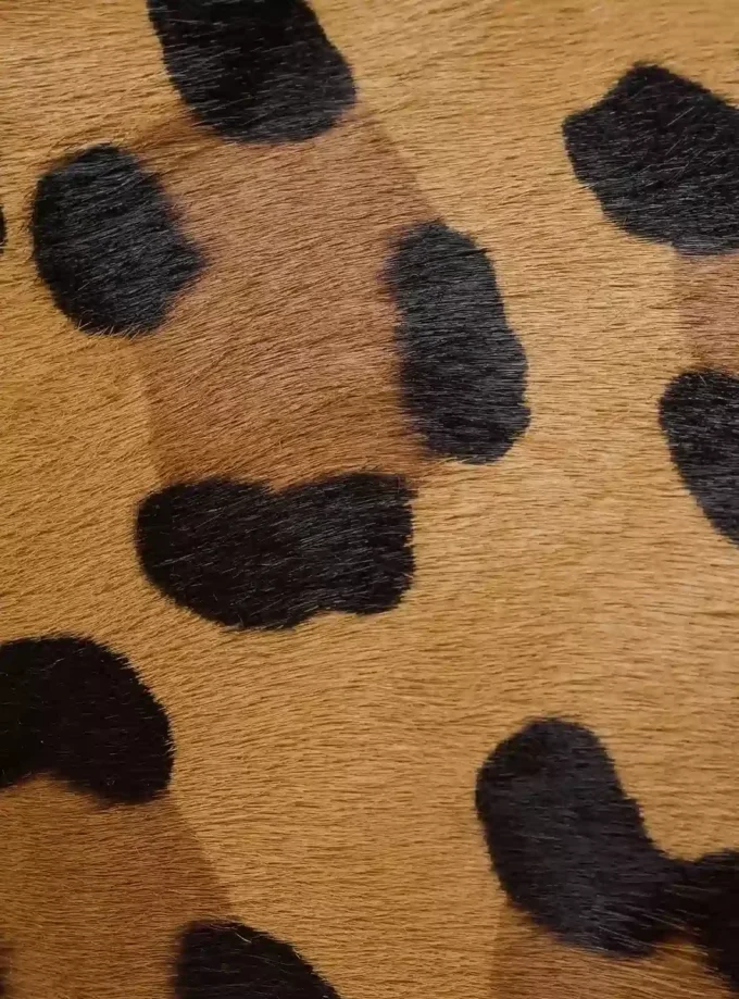 Anthem mules i ponnyläder med leopardmönster och fuskpäls Anthem mules i ponnyläder med leopardmönster och fuskpäls
