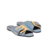 Anthem platta sandaler i denim