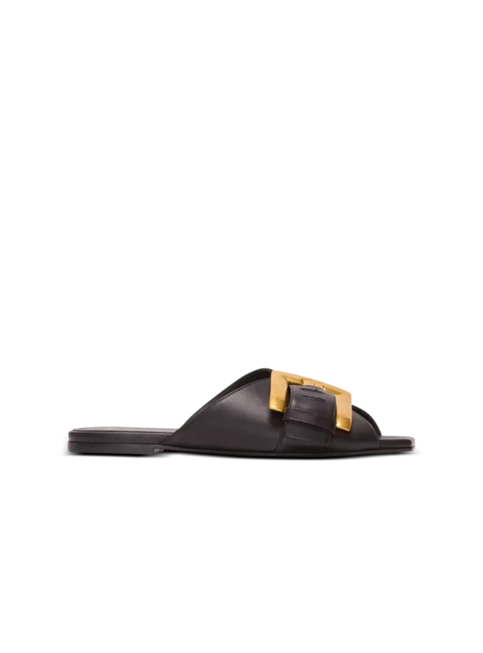 Anthem platta sandaler i kalvskinn