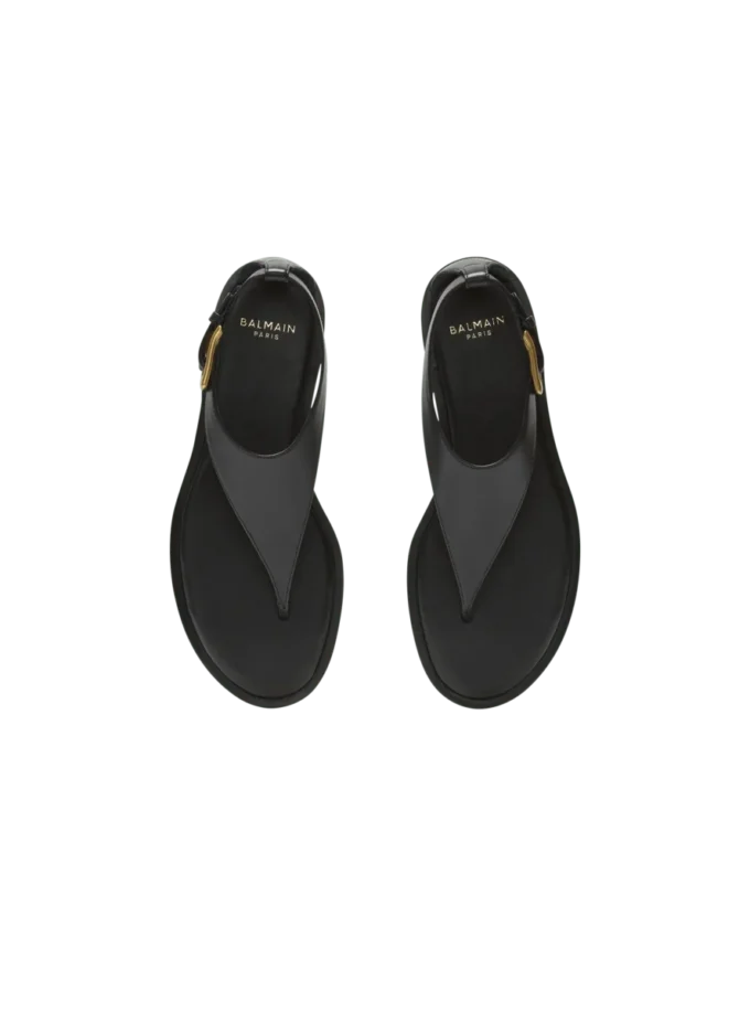 Anthem platta tåremssandaler i lammskinn