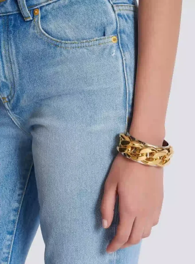Armband i mässingskedja