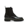 Arméboots i glansigt läder