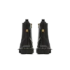 Arméboots i glansigt läder