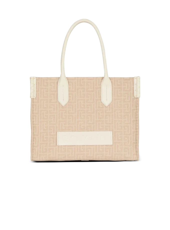 B-Army 36 monogrammerad canvasjacquard- och läderväska