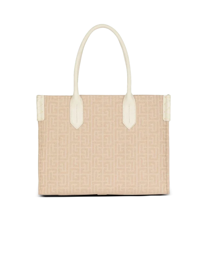 B-Army 36 monogrammerad canvasjacquard- och läderväska