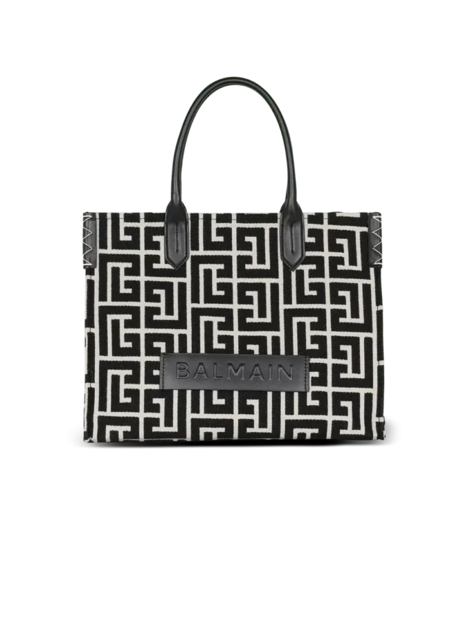 B-Army 42 monogram jacquard och läder Tote bag