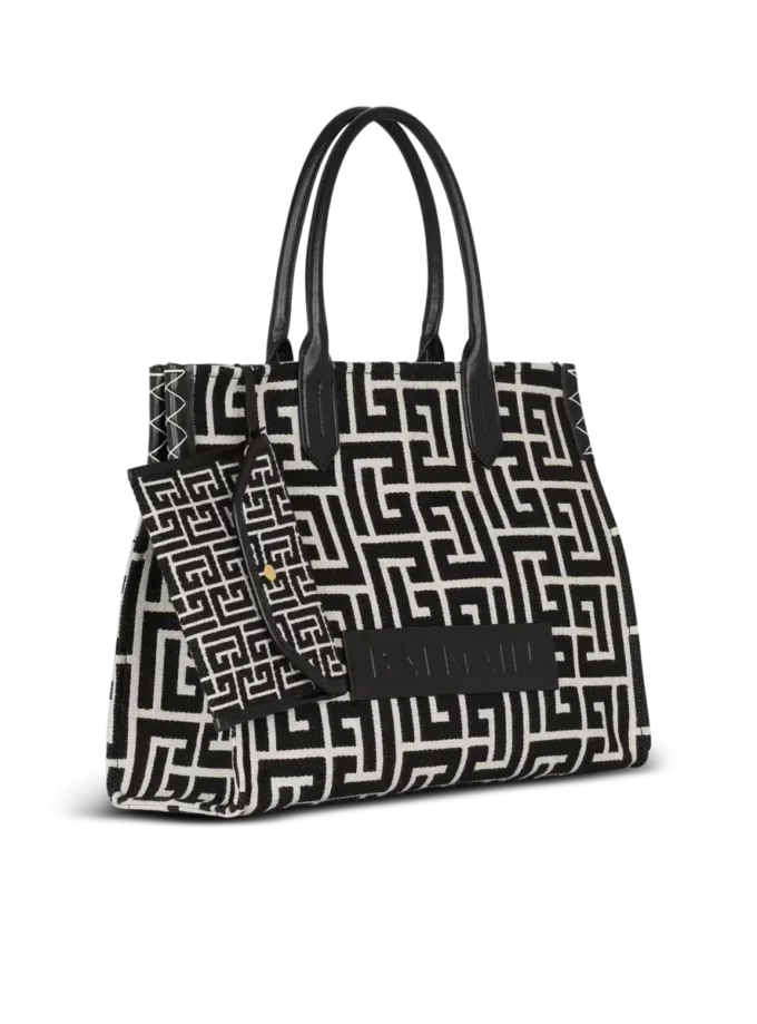 B-Army 42 monogram jacquard och läder Tote bag