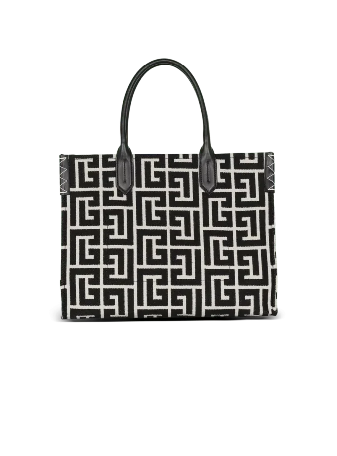 B-Army 42 monogram jacquard och läder Tote bag