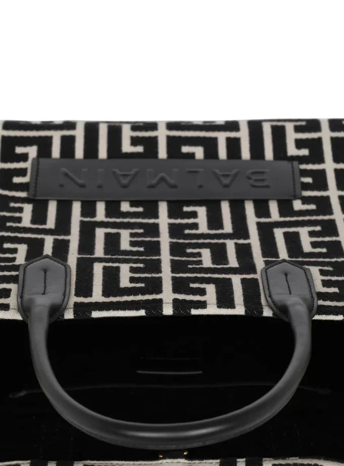 B-Army 42 monogram jacquard och läder Tote bag