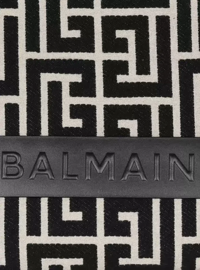 B-Army 42 monogram jacquard och läder Tote bag