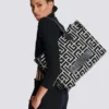 B-Army 42 monogram jacquard och läder Tote bag