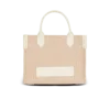 B-Army Liten monogrammerad totebag i canvas och läder