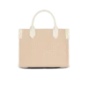 B-Army Liten monogrammerad totebag i canvas och läder