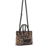 B-Army Liten totebag i canvas med leopardmönster