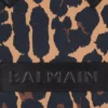 B-Army Liten totebag i canvas med leopardmönster