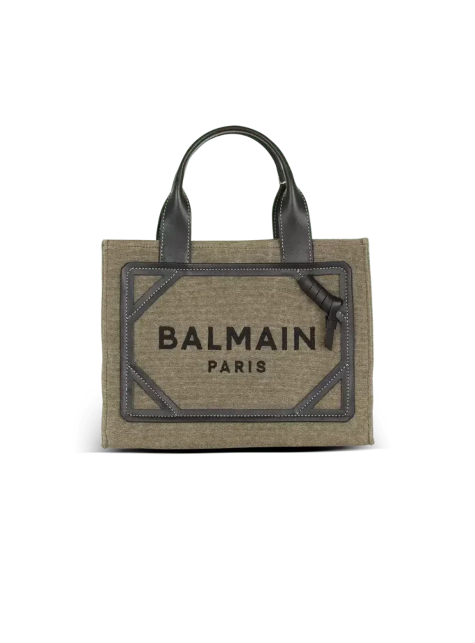 B-Army liten totebag i canvas och läder