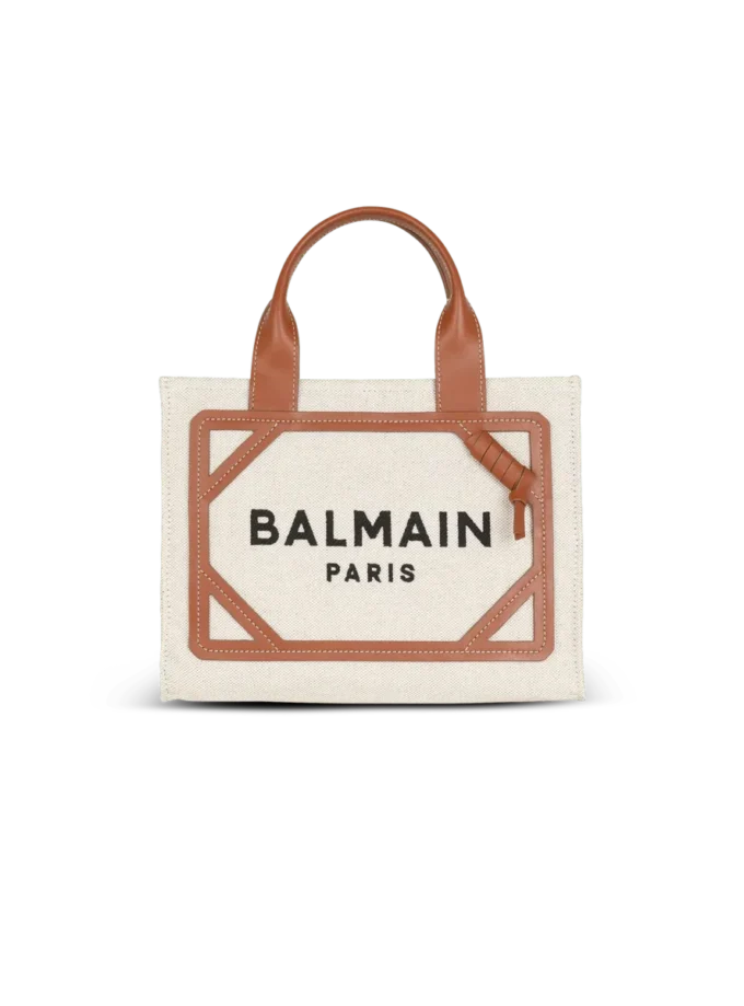 B-Army liten totebag i canvas och läder
