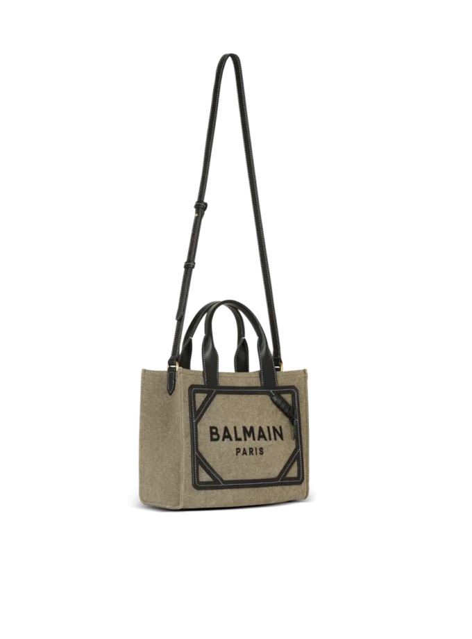 B-Army liten totebag i canvas och läder