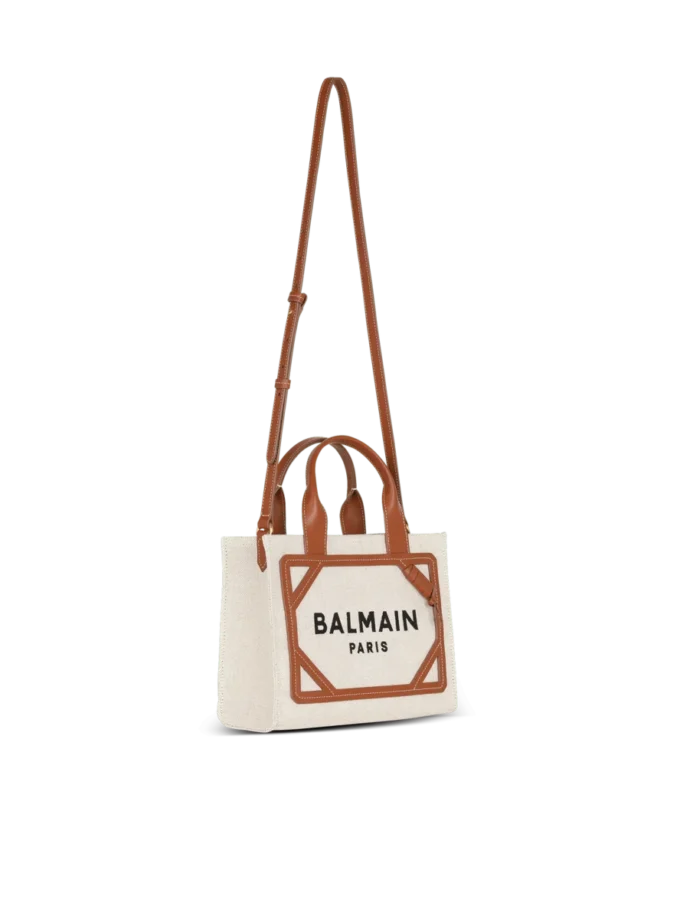 B-Army liten totebag i canvas och läder