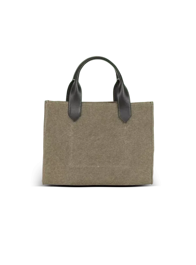 B-Army liten totebag i canvas och läder