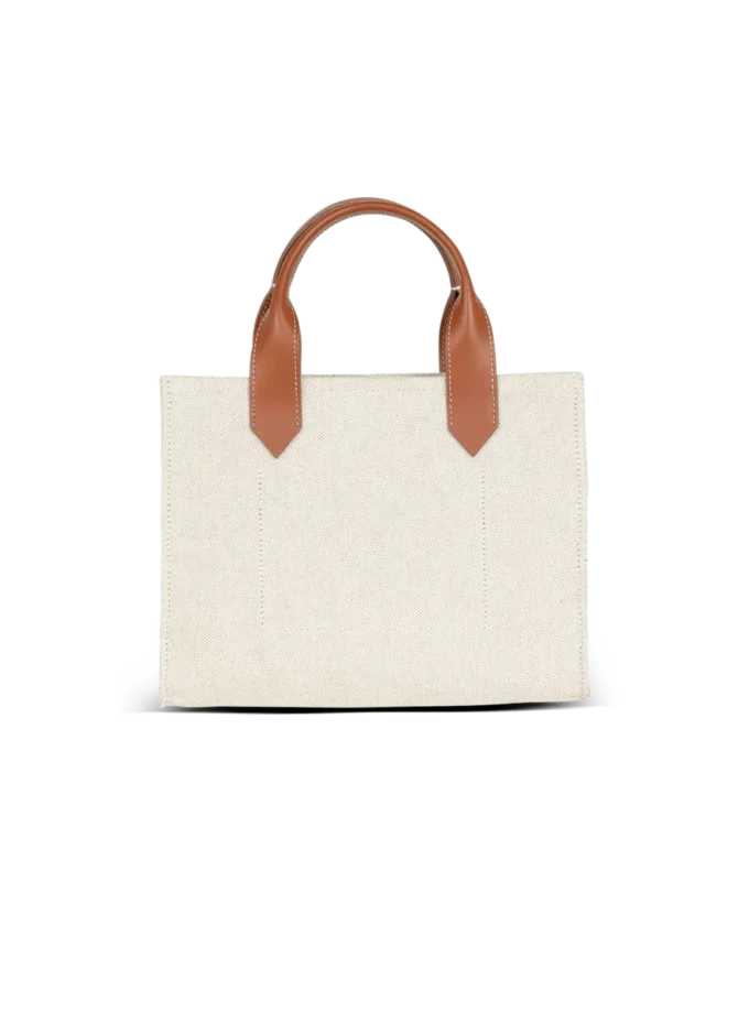 B-Army liten totebag i canvas och läder