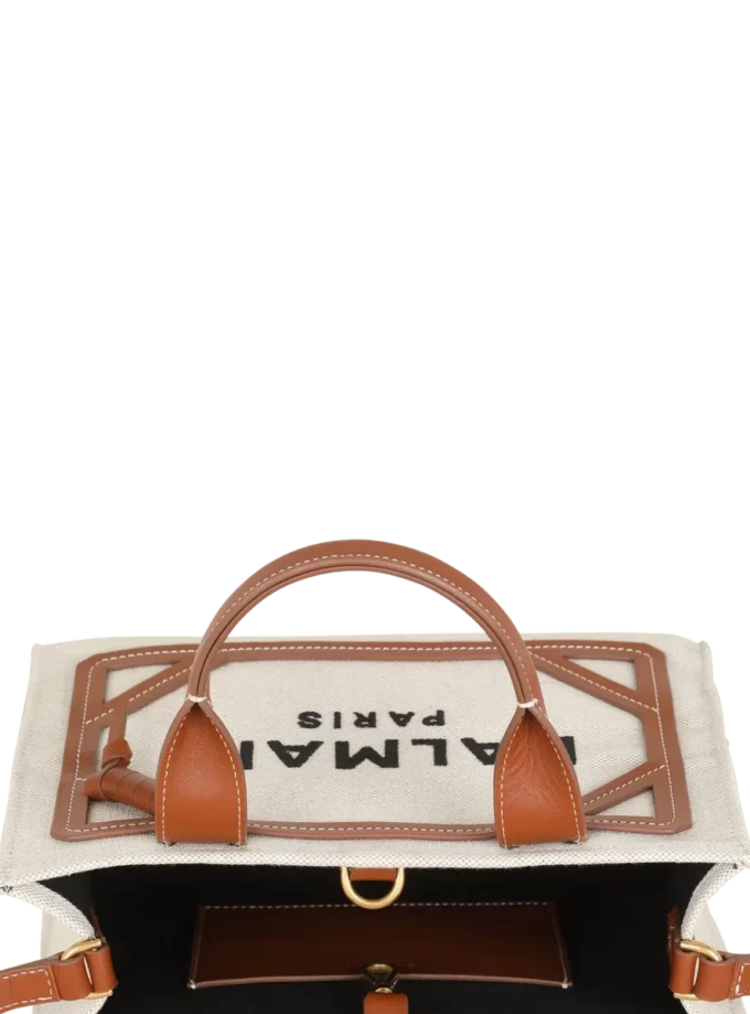 B-Army liten totebag i canvas och läder