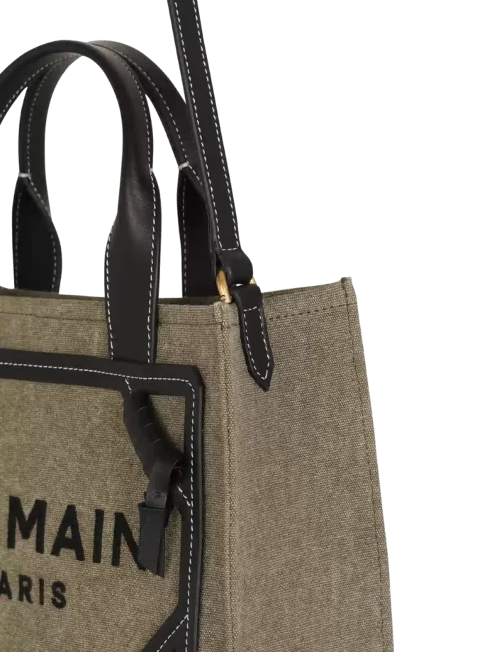 B-Army liten totebag i canvas och läder