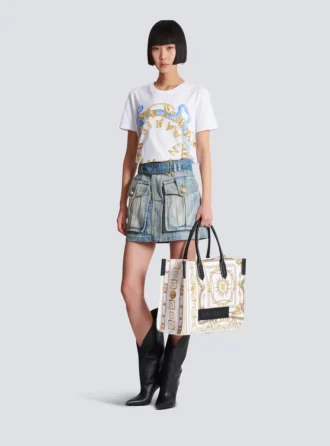 B-Army Medium tote bag i tryckt canvas