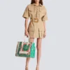 B-Army Medium tote bag i tryckt canvas