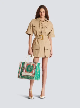B-Army Medium tote bag i tryckt canvas