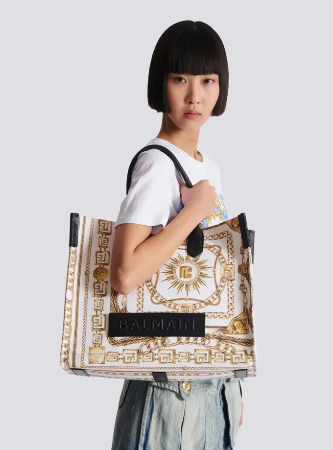 B-Army Medium tote bag i tryckt canvas